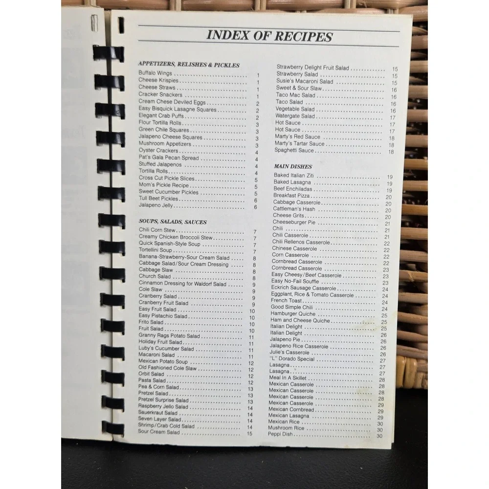 Vintage 1989 The Best of Texas DPSOA Auxiliary Cookbook Spiral Bound 132 Pages